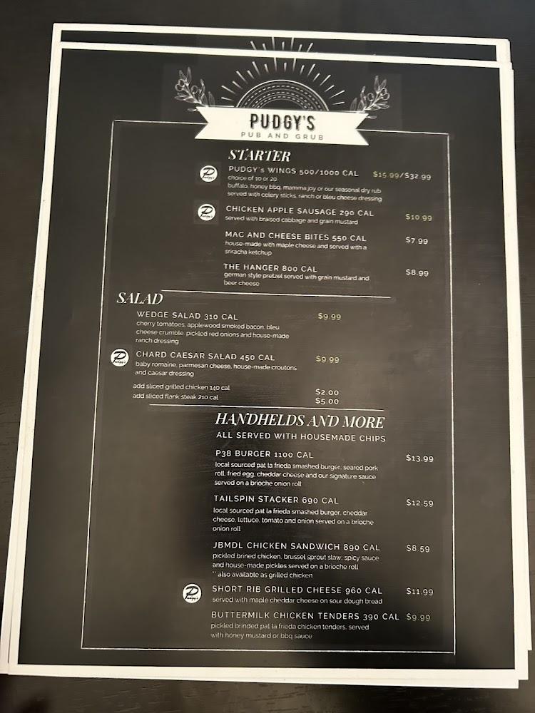 Pudgy's Sport Pub Menu image 2